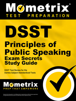 cover image of DSST Principles of Public Speaking Exam Secrets Study Guide